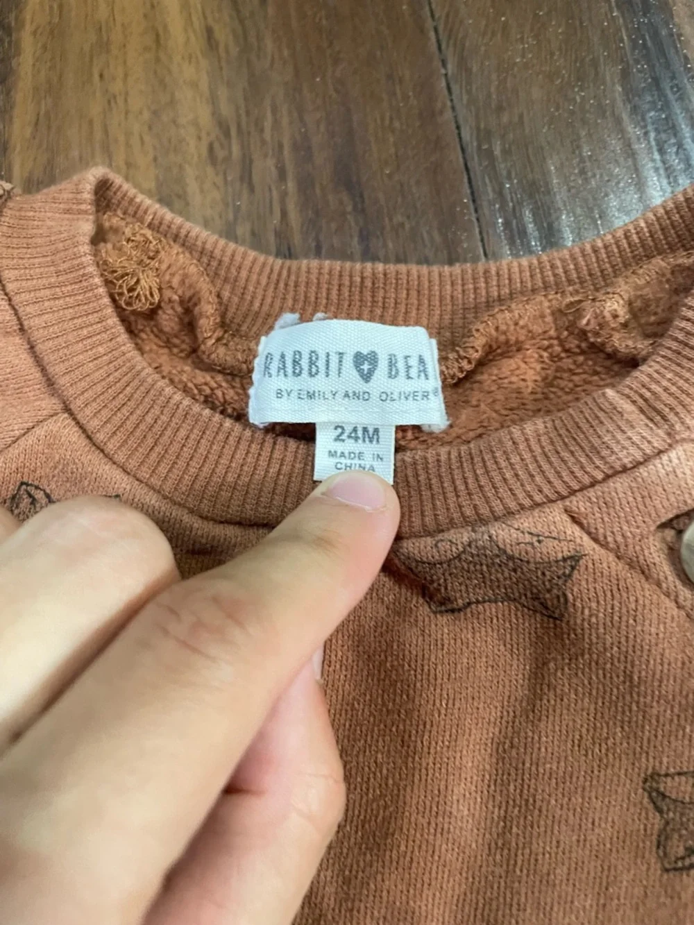 Rabbit and Bear organic 24 month fox outfit boy gender neutral